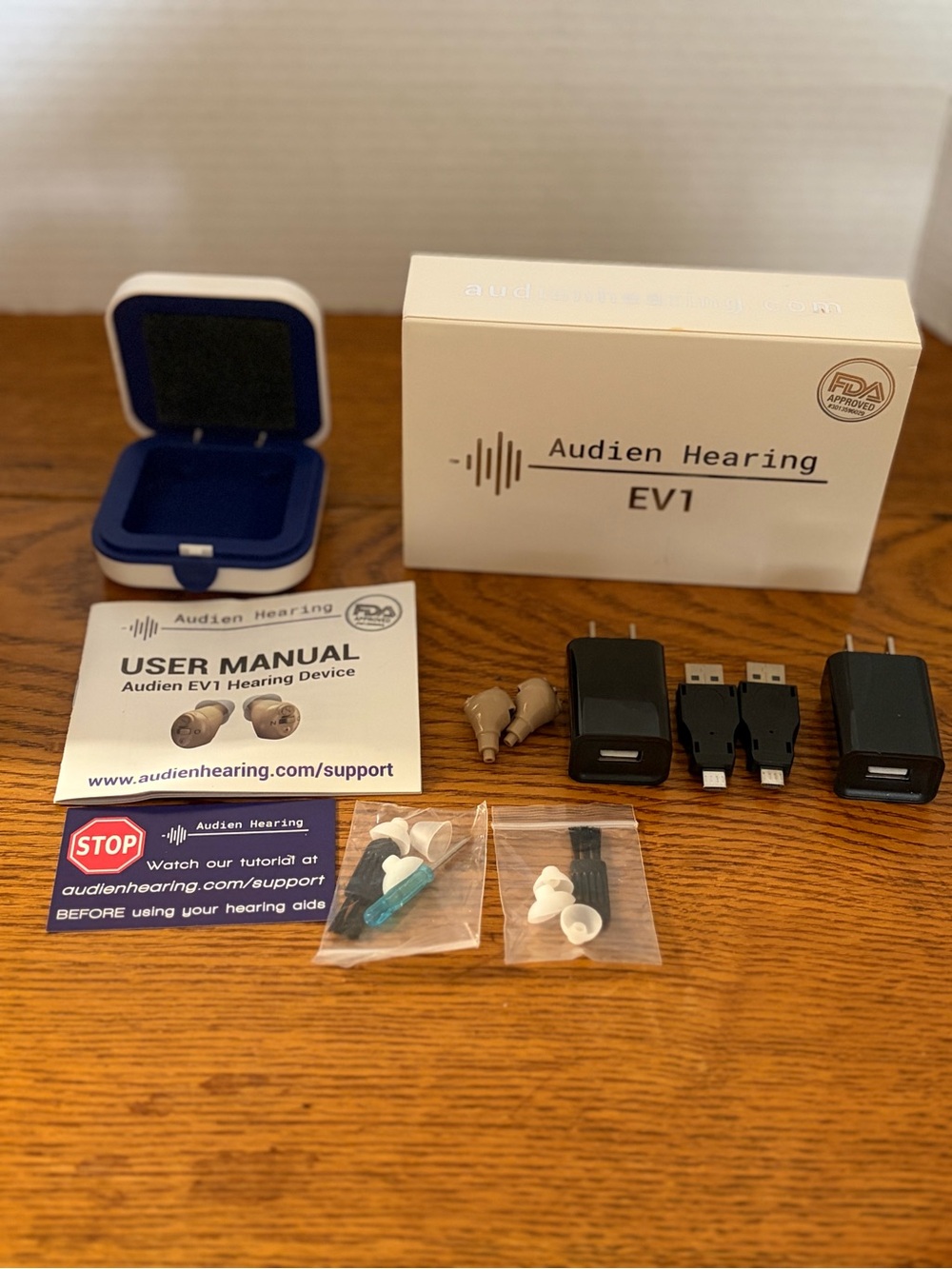 Audien Hearing EV1 Beige In-Ear Hearing Aid - Auden